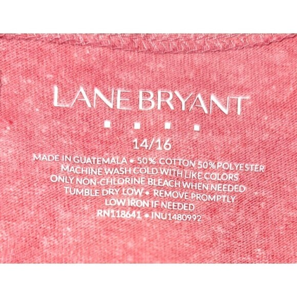 Lane Bryant Long Sleeve Tee with Folded Neckline - Size 14/16 - Picture 7 of 7